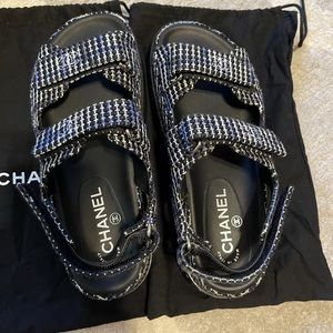 Authentic Chanel Dad LED sandal .